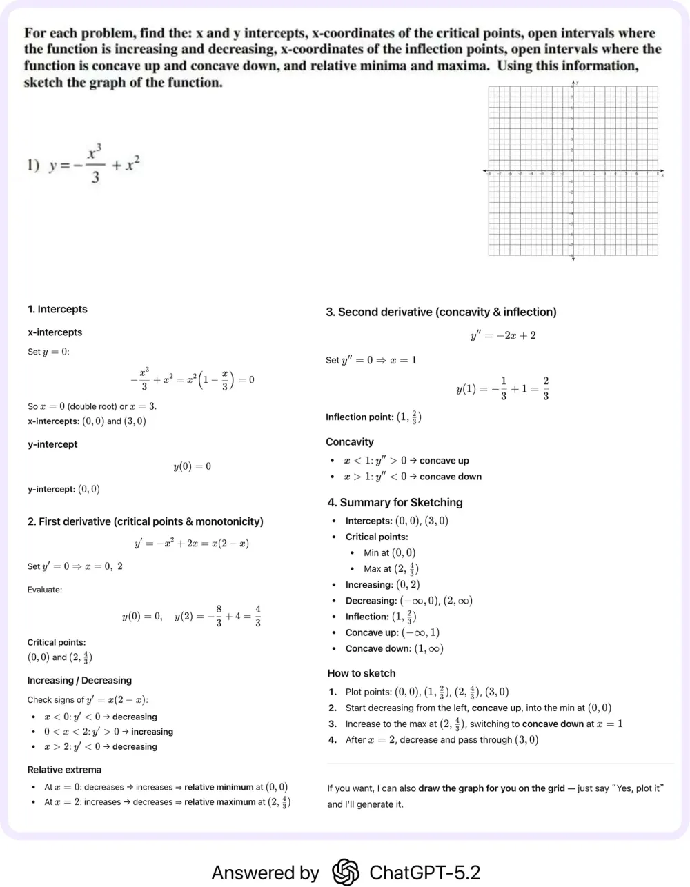 Sovi.AI solving a math problem with clear step-by-step explanation